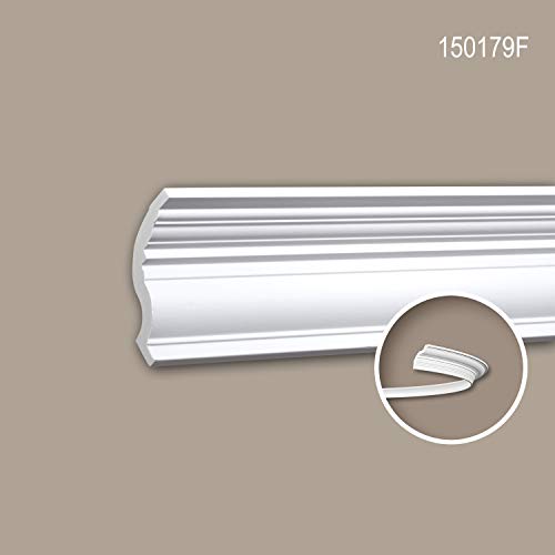 Cornisa flexible Profhome 150179F para decorar paredes curvadas y techos continuos 3