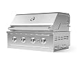 NewAge Products Outdoor Kitchen 36" Performance Grill 4-Burner 48000 BTU Propane Gas Grill, Stainless Steel, 66991
