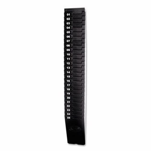 Lathem Time 257Ex Expandable Time Card Rack, 25-Pocket, Holds 7" Cards, Plastic, Black #TOP21