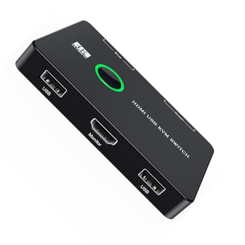 ZEPFJHE 4K HDMI USB KVM Switch Schwarz