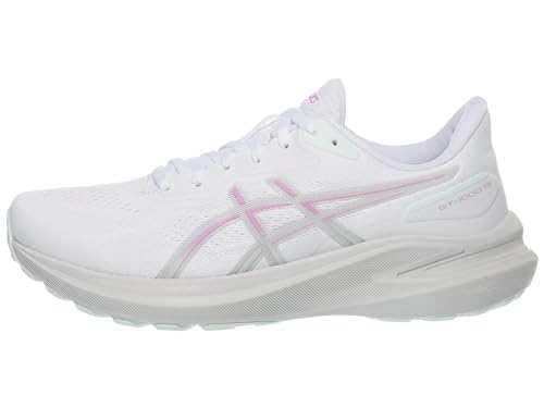 ASICS Women's GT-1000 13 Running Shoes, 8.5, White/Lavender Glow
