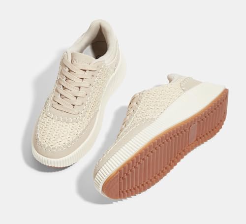 LUCKY STEP Women's Platform Sneakers Retro Braided Fashion Casual Chunky Shoes Breathable Durable Non Slip Walking Footwear3