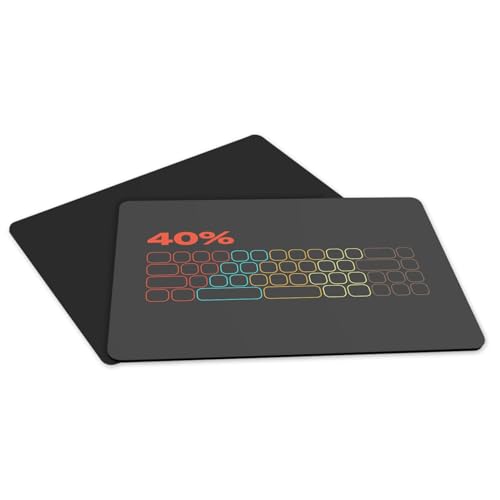Sets de table MKB 40 en caoutchouc noir 39,5x28,5 cm pour clavier mécanique
