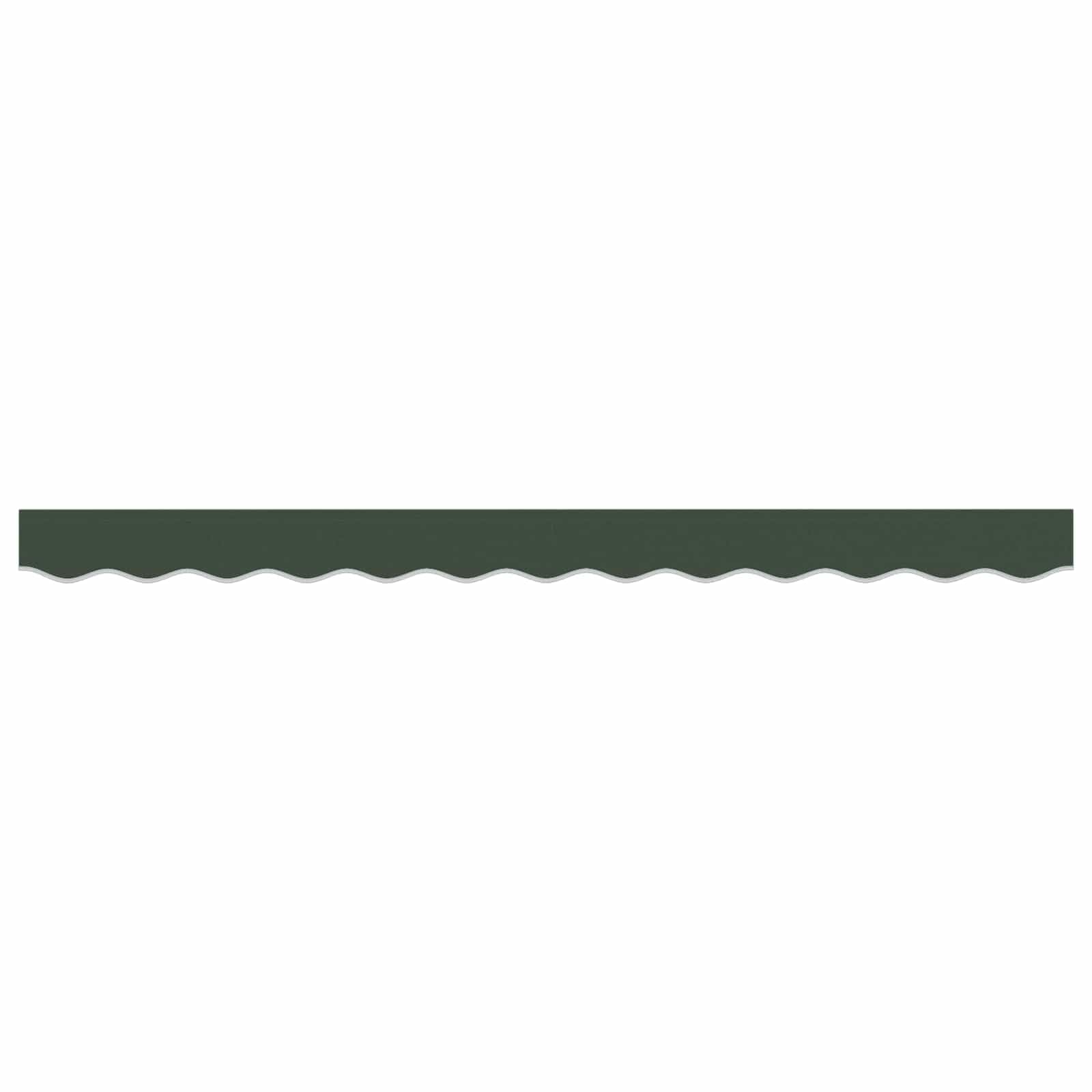 Remplacement Lambrequin Store banne Vert foncé 481 x 20 cm Polyester résistant aux intempéries et UV pour terrasse Balcon Jardin extérieur Protection Chaleur Pluie