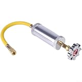 Professionelle Aluminiumlegierung Auto AC Kühlmittel Ladeset Einfrieren Öl Einfüllwerkzeug für Fahrzeug Klimaanlage Service Hochdruck beständig Rot (OF004 Gelb)