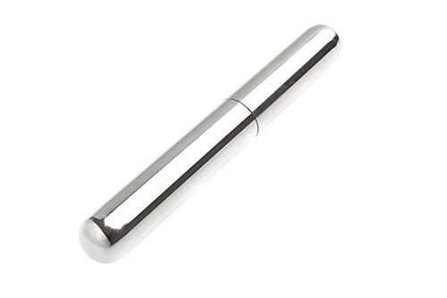 The Khan Outdoor & Lifestyle Company Tubo Porta Sigaro da Viaggio in Acciaio Inossidabile, 17cm x 2,2cm, Colore: Argento, 5020