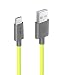 Produktbild VANKO USB-C Ladekabel Datenkabel für Samsung Galaxy S9, S9+, S8, Huawei P9, Note 8, Nexus 5X/6P, MacBook, Google Chromebook Pixel und alle Anderen Typ C Geräten, 0.25m, Neongelb