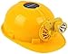 ZSQZJJ Capeur de Ventilateur électrique avec Couverture de Sunshade LED Charge Solaire léger Casque à Double Usage Projet de Construction d'été Contrôle d'été Casque Yellow AQ-6-11