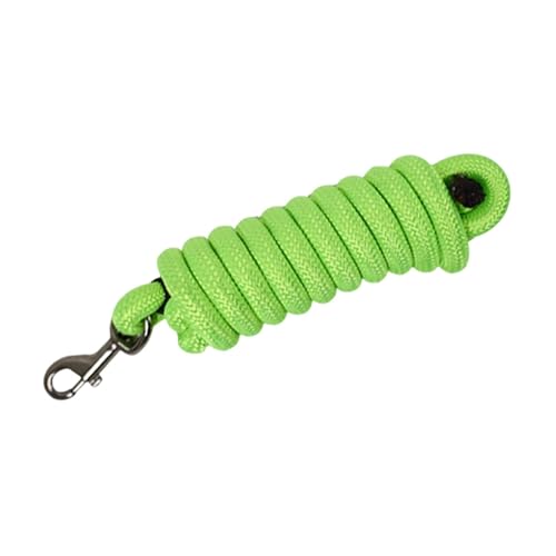 Homyl Pferdeführstrick Nylon Führleine Leine Longe Seil Verschleißfestem Material mit Sicherheitsverschluss für Training Gelassenheitsübungen Turniere, GrÜn