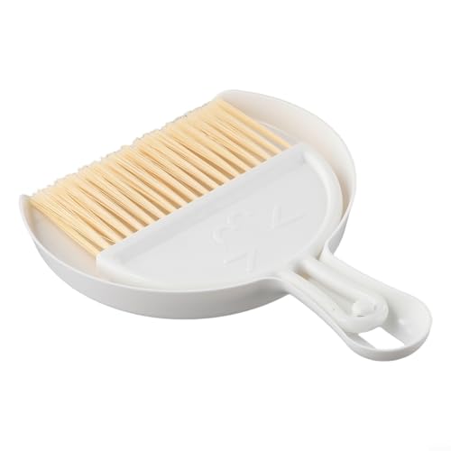 Niceminiwall Mini-Kehrschaufel- und Bürsten-Set für Schreibtisch- und Tischreinigung, kleiner Besen und Kehrschaufel-Set mit Kunststoffgriff, kompaktes Reinigungswerkzeug für Krümel, Schmutz und Staub – Bild 6