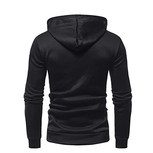 Mens Hoodies, Men's Pocket Drawstring Printed Long Sleeve Hooded Sports Top Fashion Sweatshirts And Hoodies Blouses #TOP3