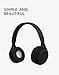 Upgraded Hybrid Noise Cancelling Bluetooth Headphones Over Ear Wireless Bluetooth with Mic Soft-Earpads HiFi Stereo Foldable Lightweight Headset Deep Bass for Home Office Cellphone PC Black