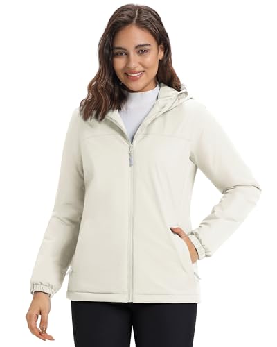 33,000ft Damen Regenjacke Übergangsjacke Wasserdicht Winddicht Fleece...