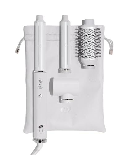 T3 AIRE 360 Multi-Styler & Blowout System, Hair Dryer Brush, Oval Round Brush Air Styler Auto-Curler with Korean CeraGloss Ceramic, Cool Shot, Dual Voltage Travel Hair Tool for Women