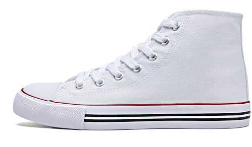 Kid's High Top Sneakers Classic High Tops Canvas Shoes for Girls and Boys, Lace up Tennis Shoes Fashion Canvas Sneakers Casual Shoes for Walking4