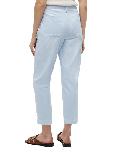Image of Tommy Hilfiger Women's Twill Straight Chino Pants with Stretch Mid Rise Ankle Pants