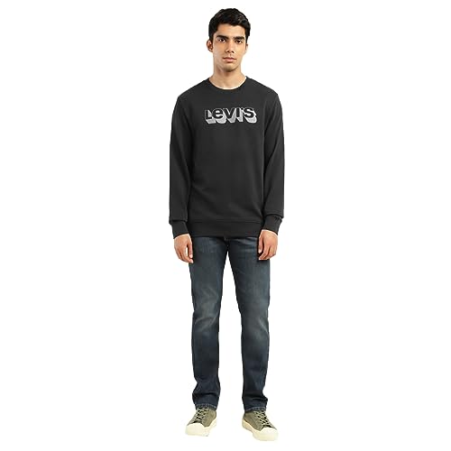 Image of Levi's Men's Cotton Regular Fit Logo Crew Neck Sweatshirt