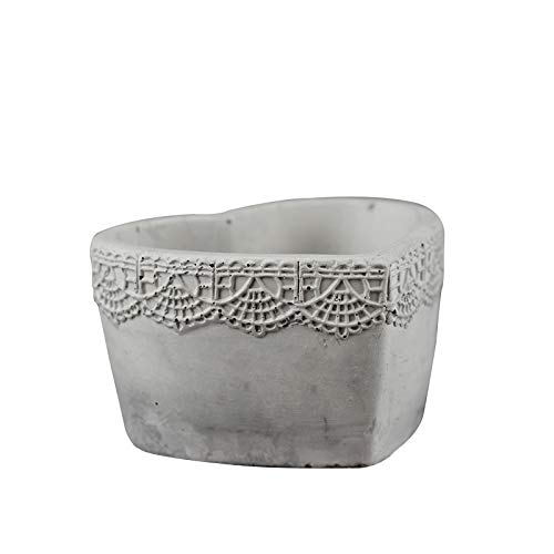Moule Jardinère Béton Cœur en Silicone Souple pour un Démoulage Facile et Net