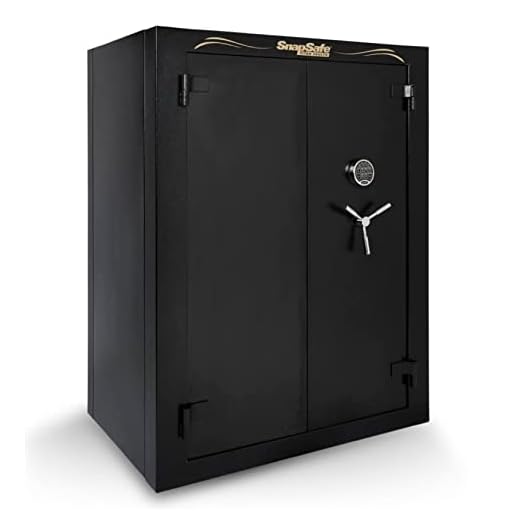 SnapSafe Super Titan XXL Double Door Modular Gun Safe, Model 75013 - Secure Heavy Duty Safe Ideal as a Firearm Safe, Gun Vault, Home Safe for Valuables -Gun Safe with Electronic Lock, Fire Protection