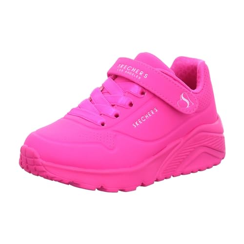 Skechers Mädchen UNO Lite Sneaker, Hot Pink Synthetikbesatz, 37...