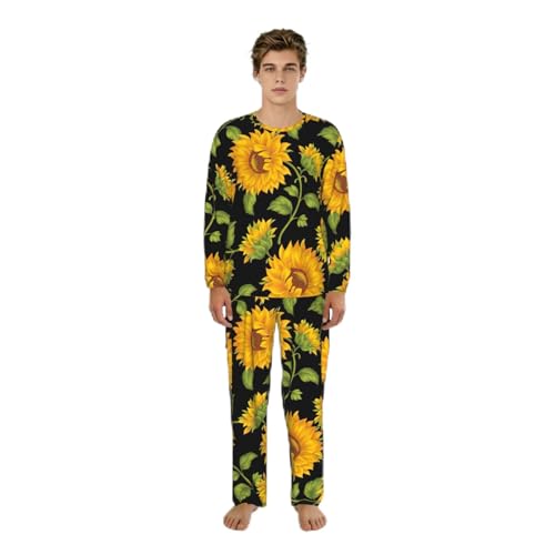 Pyjama homme tournesol pour des soirées détente confortables du S au 3XL