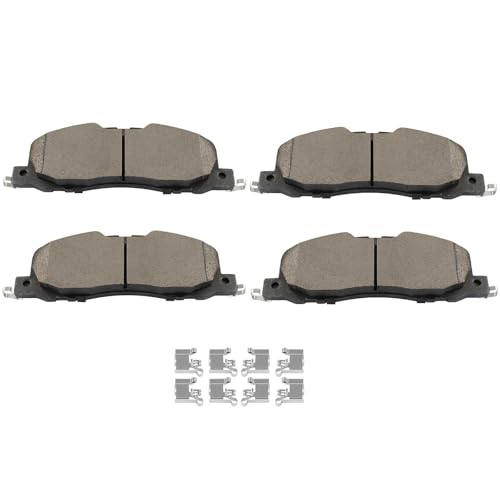 Image of SCITOO D2230-9469 Disc Brake Pads Sets Front Ceramic Brake Pads w /Hardware | For Ford For Explorer 2020-2025,For Lincoln For Aviator 2020-2025