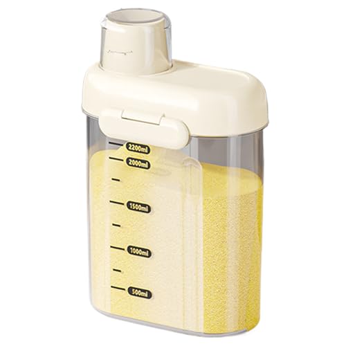 Dispensador de cereales - Almacenamiento de frascos sellados | Dispensadores de contenedores de comida con tapas | Bins de fugas herméticos | Botes de cocina frasco grande para comida seca, harina, ce Dispensador de cereales - Almacenamiento de frascos sellados | Dispensadores de contenedores de comida con tapas | Bins de fugas herméticos | Botes de cocina frasco grande para comida seca, harina, ce