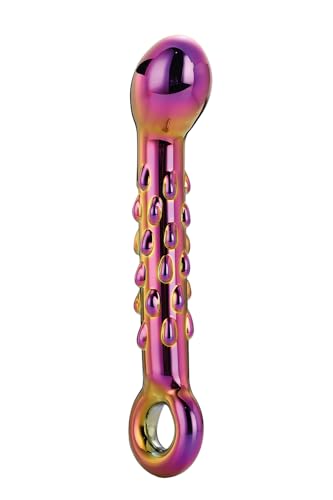 Dream Toys Glamour Glass Ribbed G-Spot Dildo Multicolor Taille Unique