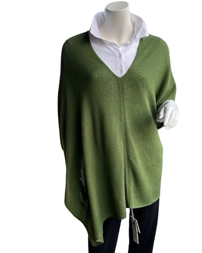 InCashmere 100% Pure Cashmere Women Poncho Sweater - Lightweight Warm Knitted Shawl Wrap - All Year Round Dress Topper Gift3