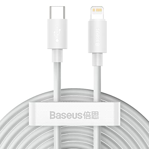 Baseus WISDOM 2-PACK KABEL USB TYPE-C FĂśR LIGHTNING PD20W/2.4A 150CM WEISS