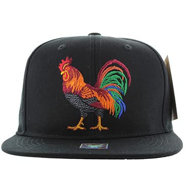 Gorra de Gallo Realista Colorida - Mexico México El Gallo Tradition - Sombrero El Snapback, Negro -