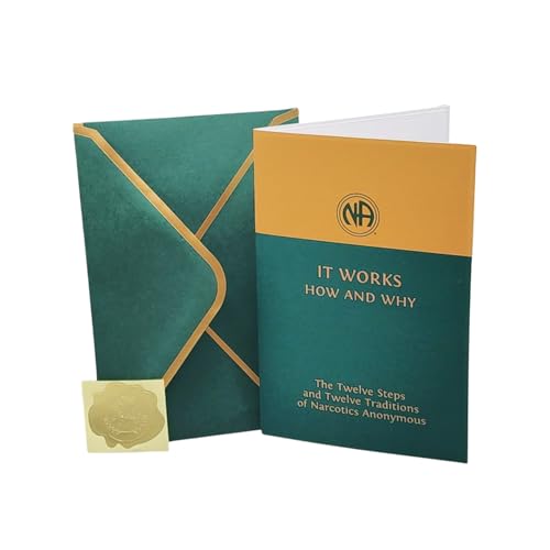 NA Greeting Cards Multipack! It Works How & Why greeting cards with inside message. Narcotics Anonymous 10 pack Matching gold lined envelopes, stickers, and freebies. 12Step Sponsor or recovery How It Works. Na swag incl!