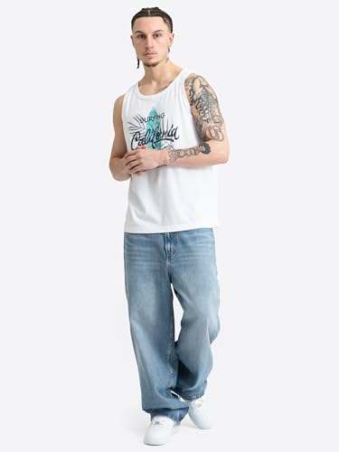 Ocean Pacific Whitewash Singlet de tirantes con cuello redondo y corte relajado 5
