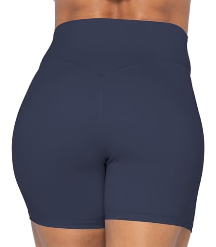 Image of Sunzel No Front Seam High Waist Biker Shorts for Women, Squat Proof Yoga Workout Gym Bike Shorts | 3, 5 Or 8-Inch Inseam, High Waisted, Tummy Control, No Front Seam, Buttery Soft, Compression Fit, Squat Proof