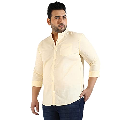 Image of CAHOOT Instafab Plus Men's Button Up Regular Fit Shirt for Casual Wear | Modern Clothing Shirt Crafted with Regular Sleeve, Comfort Fit & High-Performance for Everyday Wear