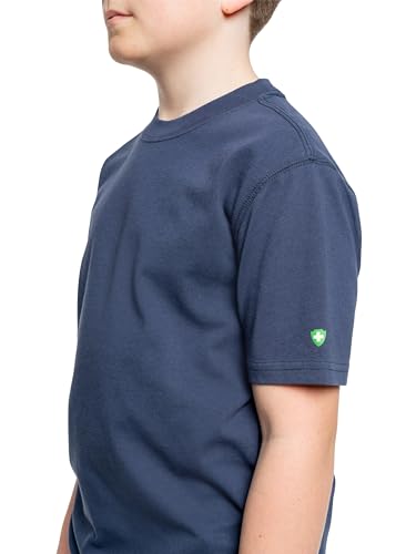 Youth UPF 30+ Breathable Dri-Balance Short Sleeve T-Shirt, with Built-in Bug Protection, Navy, Small (8)3