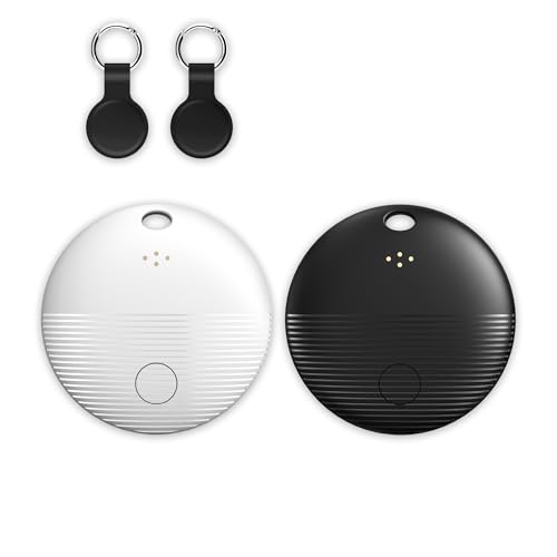 2-Pack Bluetooth Tracker Tags for Android with Alarm & Cases