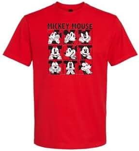 Amazon.com: Youth Mickey Mouse Emotions Red T-Shirt - M