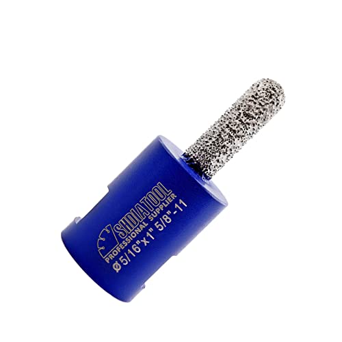 SHDIATOOL Diamond Mortar Raking Bit 5/16-inch x 1-inch Mortar Router Bits for Old Mortar Blown Damaged Bricks or Natural Stone Removal (8mm x 25mm) by SHDIATOOL - Used condition - US$11.04
