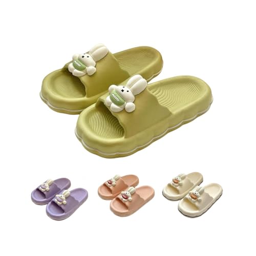 Cute Rabbit Slippers for Women Summer Feeling Soft Platform Non-Slip Sandals Antislip Indoor Outdoor Slippers kawaii Gifts for Women