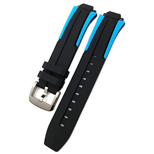 Bracelet sport silicone noir 18mm pour montre Tissot quartz
