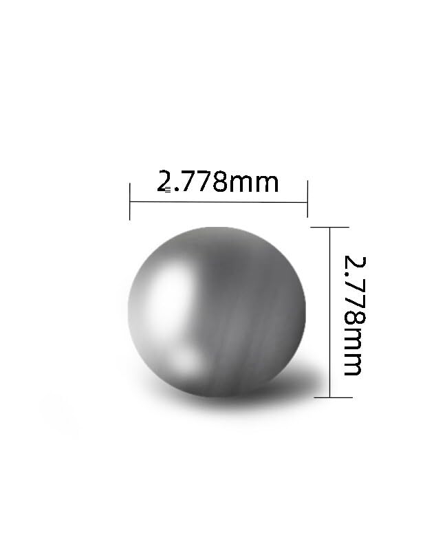 100PCS 7/64" 0.1094 2.778mm Diameter Precision Chrome Steel Bearing Balls G25