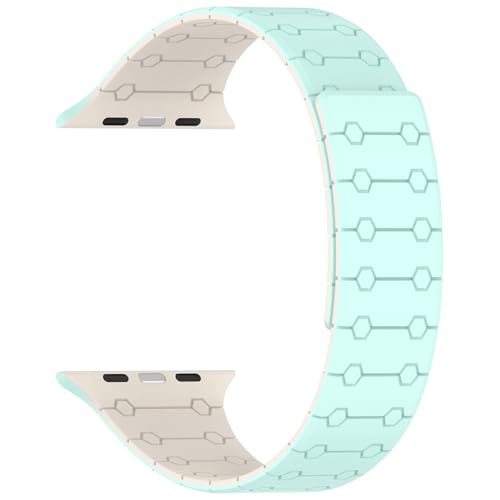 Image of Velour Silicone Watch Strap Compatible with Apple Watch 41mm, 40mm & 38mm, for iWatch Series SE, SE2,10 9, 8, 7, 6, 5, 4, 3 -Sport Loop for Men & Women(Watch Not Included)