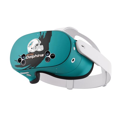 Skin pour Meta Quest 3S Miami Dolphins protège boîtier plastique rayé