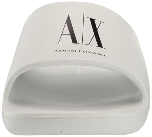 Image of Armani Exchange mens Icon Project Logo Slip-on Slide Sandal | Casual Sandals