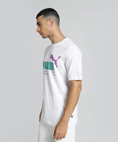 Image of Puma Men's Cotton Regular Fit T-Shirt