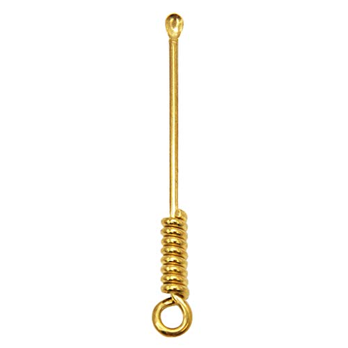 Guizhou Handmade Brass Spiral Shape Smoke Pipe Ear Cleaner Earwax Spoon Earpick Portable Keychain Pendant Tool Accessories