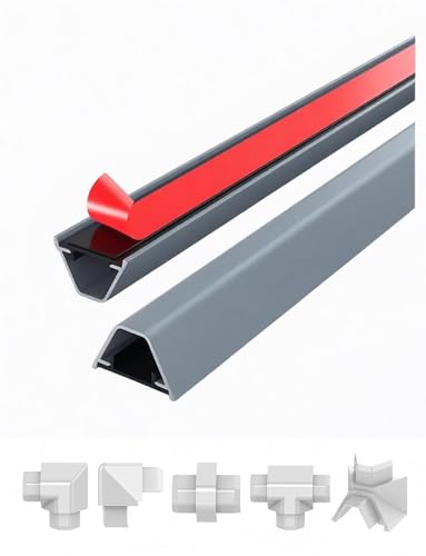 Ocultar cables sin hacer obras mediante el corrector de alambre de aluminio autoadhesivo