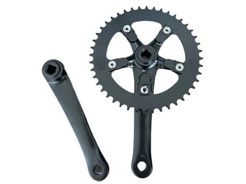 �V���O���X�s�[�h���B���e�[�W�o�C�N�N�����N�Z�b�g 170 �~�����[�g�� 44T 6061 �A���~�������H���]�ԕ��i(Black)