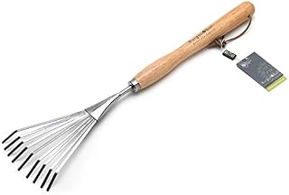 Burgon & Ball GTH/SSRMHRHS RHS Stainless Mid Handled Shrub Rake